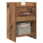 vidaXL Κομοδίνα 2 τμχ. Παλαιωμένο ξύλο 40 x 30 x 60 cm