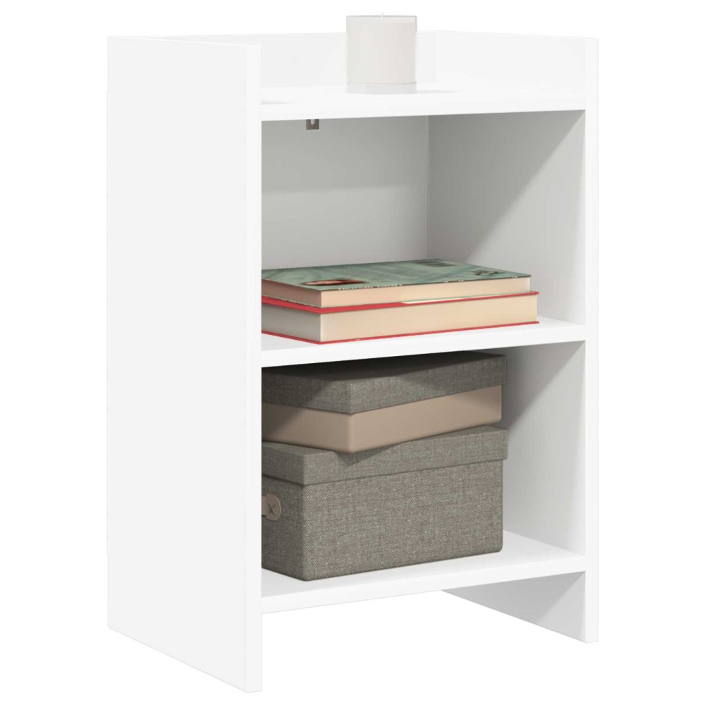 vidaXL Κομοδίνα 2 τμχ. Λευκό 40 x 30 x 60 cm Επεξεργασμένο Ξύλο