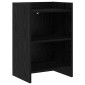 vidaXL Κομοδίνα Μαύρη Δρυς 40 x 30 x 60 cm Επεξεργασμένο Ξύλο
