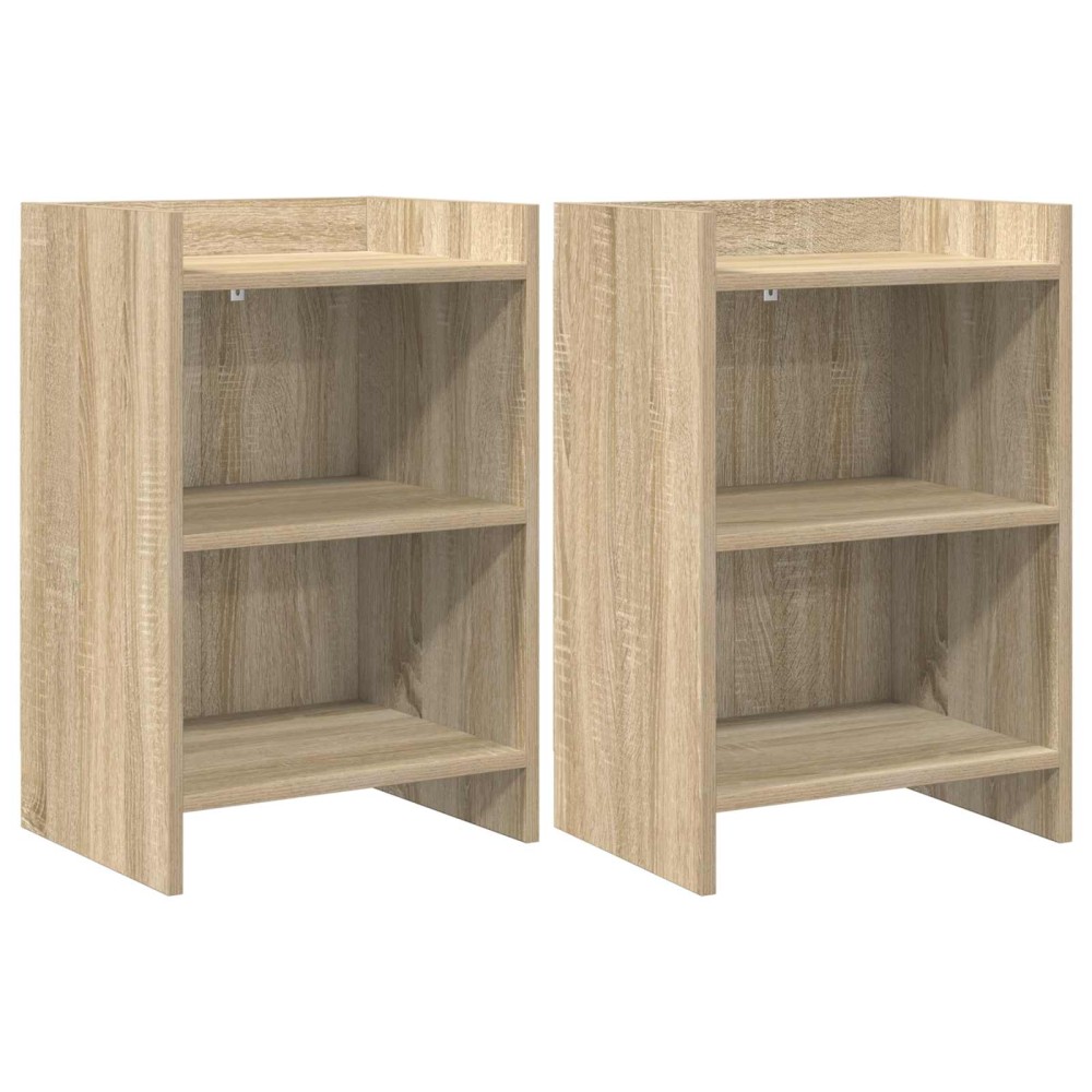 vidaXL Κομοδίνα 2 τμχ. Sonoma Δρυς 40 x 30 x 60 cm Επεξεργασμένο Ξύλο