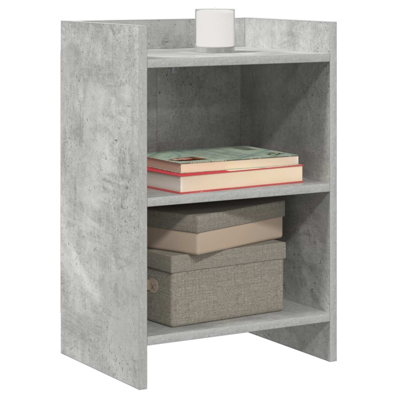 vidaXL Κομοδίνα Γκρι Σκυροδέματος 40 x 30 x 60 cm Επεξεργασμένο Ξύλο