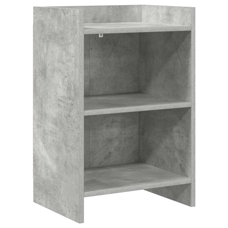 vidaXL Κομοδίνα Γκρι Σκυροδέματος 40 x 30 x 60 cm Επεξεργασμένο Ξύλο