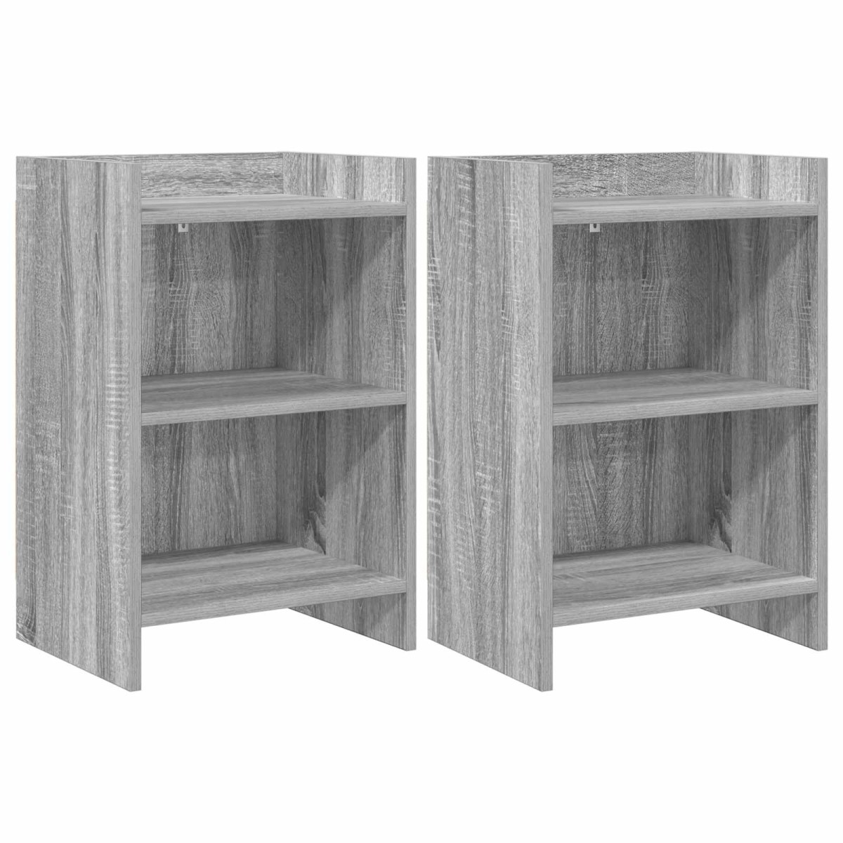vidaXL Κομοδίνα 2 τμχ. Γκρι Sonoma 40 x 30 x 60 cm Επεξεργασμένο Ξύλο