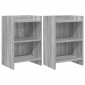 vidaXL Κομοδίνα 2 τμχ. Γκρι Sonoma 40 x 30 x 60 cm Επεξεργασμένο Ξύλο