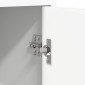 vidaXL Κομοδίνα Λευκό 40 x 30 x 60 cm Επεξεργασμένο Ξύλο