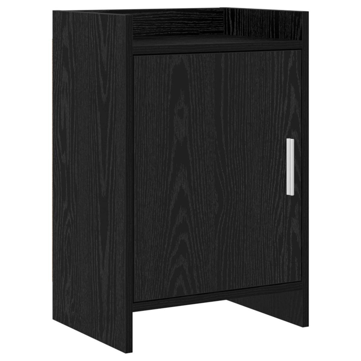 vidaXL Κομοδίνα Μαύρη Δρυς 40 x 30 x 60 cm Επεξεργασμένο Ξύλο