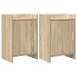 vidaXL Κομοδίνα 2 τμχ. Sonoma Δρυς 40 x 30 x 60 cm Επεξεργασμένο Ξύλο