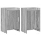 vidaXL Κομοδίνα 2 τμχ. Γκρι Sonoma 40 x 30 x 60 cm Επεξεργασμένο Ξύλο
