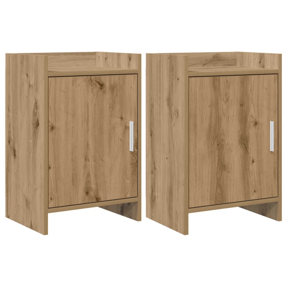 vidaXL Κομοδίνα 2 τμχ. Artisan Δρυς 40 x 30 x 60 cm Επεξεργασμένο Ξύλο