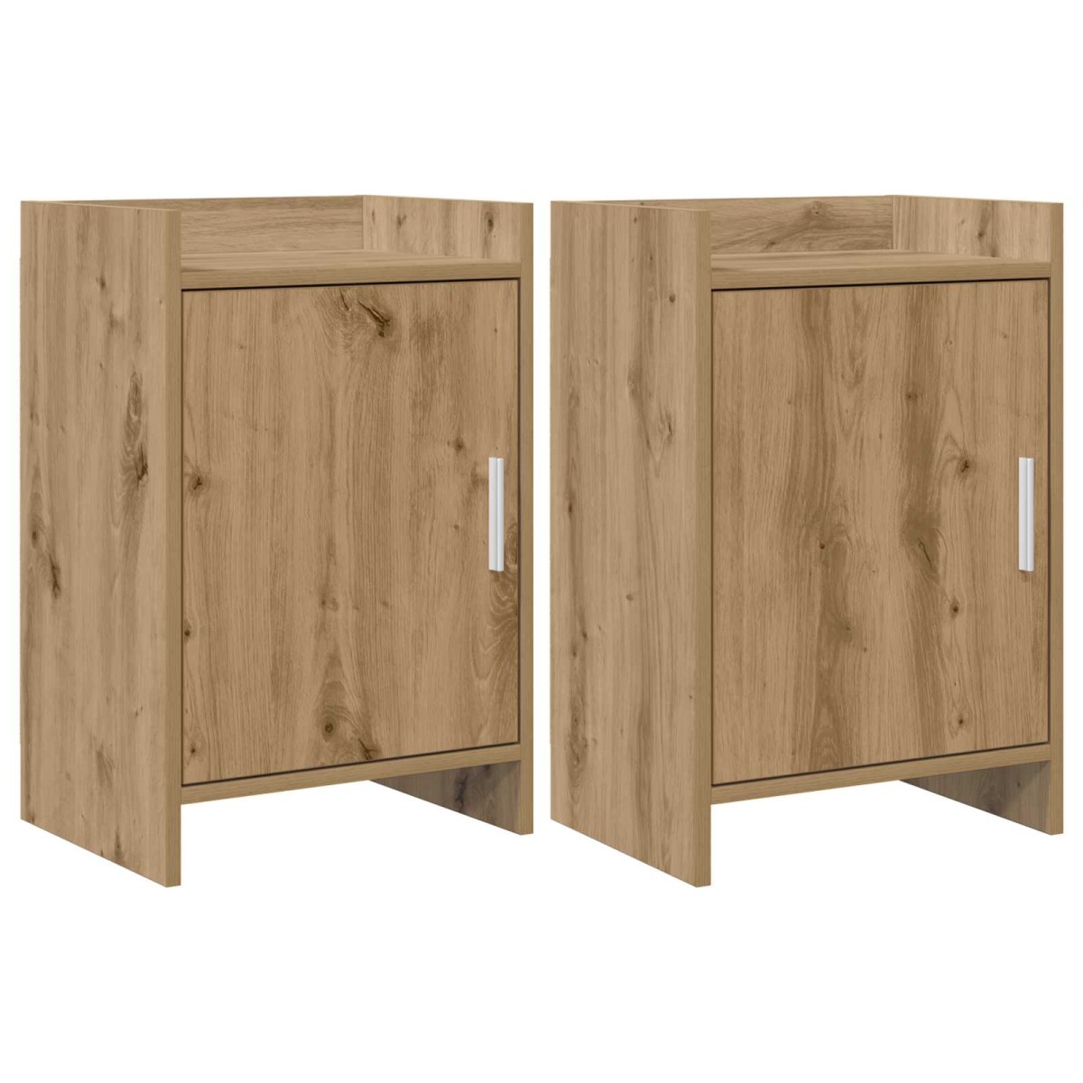 vidaXL Κομοδίνα 2 τμχ. Artisan Δρυς 40 x 30 x 60 cm Επεξεργασμένο Ξύλο