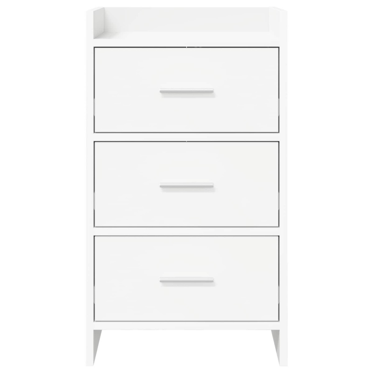 vidaXL Κομοδίνα Λευκό 40 x 36 x 70 εκ. Επεξεργασμένο Ξύλο