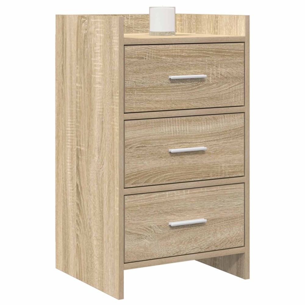 vidaXL Κομοδίνα Sonoma Δρυς 40 x 36 x 70 εκ. Επεξεργασμένο Ξύλο