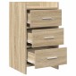 vidaXL Κομοδίνα Sonoma Δρυς 40 x 36 x 70 εκ. Επεξεργασμένο Ξύλο