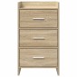 vidaXL Κομοδίνα Sonoma Δρυς 40 x 36 x 70 εκ. Επεξεργασμένο Ξύλο