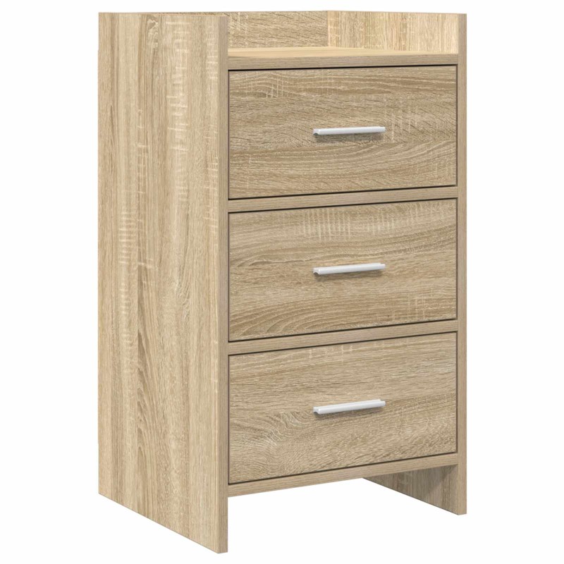 vidaXL Κομοδίνα Sonoma Δρυς 40 x 36 x 70 εκ. Επεξεργασμένο Ξύλο