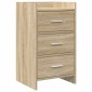 vidaXL Κομοδίνα Sonoma Δρυς 40 x 36 x 70 εκ. Επεξεργασμένο Ξύλο