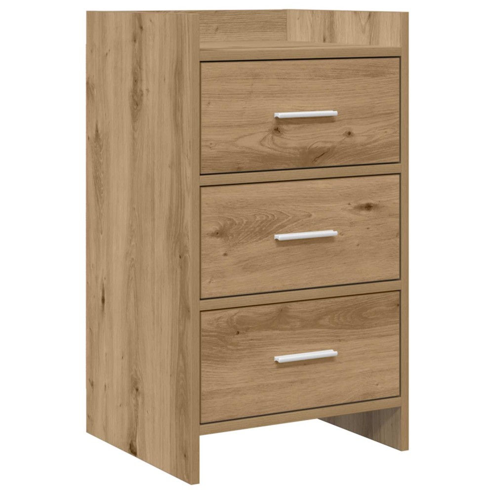 vidaXL Κομοδίνα Artisan Δρυς 40 x 36 x 70 εκ. Επεξεργασμένο Ξύλο