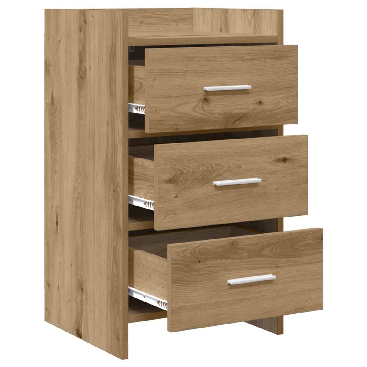 vidaXL Κομοδίνα Artisan Δρυς 40 x 36 x 70 εκ. Επεξεργασμένο Ξύλο