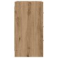 vidaXL Κομοδίνα Artisan Δρυς 40 x 36 x 70 εκ. Επεξεργασμένο Ξύλο