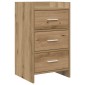 vidaXL Κομοδίνα Artisan Δρυς 40 x 36 x 70 εκ. Επεξεργασμένο Ξύλο