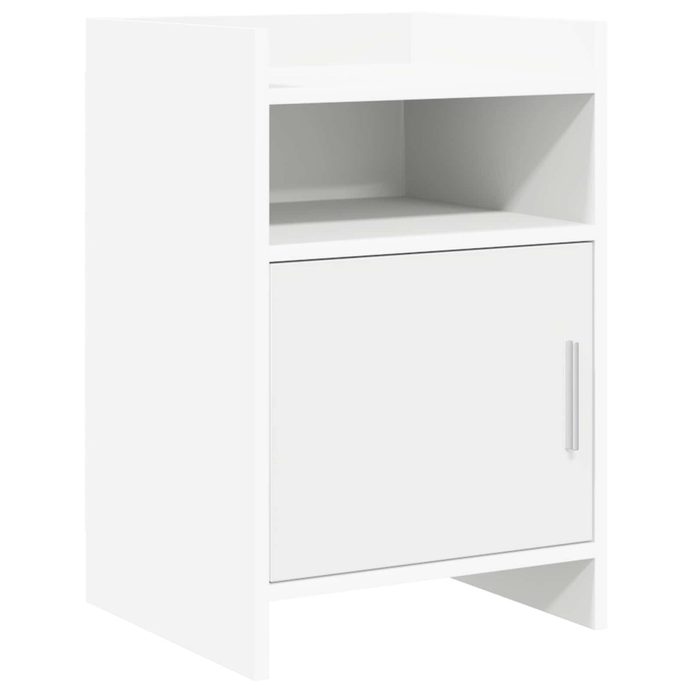 vidaXL Κομοδίνα Λευκό 40 x 36 x 60 εκ Επεξεργασμένο Ξύλο