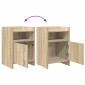 vidaXL Κομοδίνα 2 τμχ. Sonoma Δρυς 40 x 36 x 60 εκ Επεξεργασμένο Ξύλο