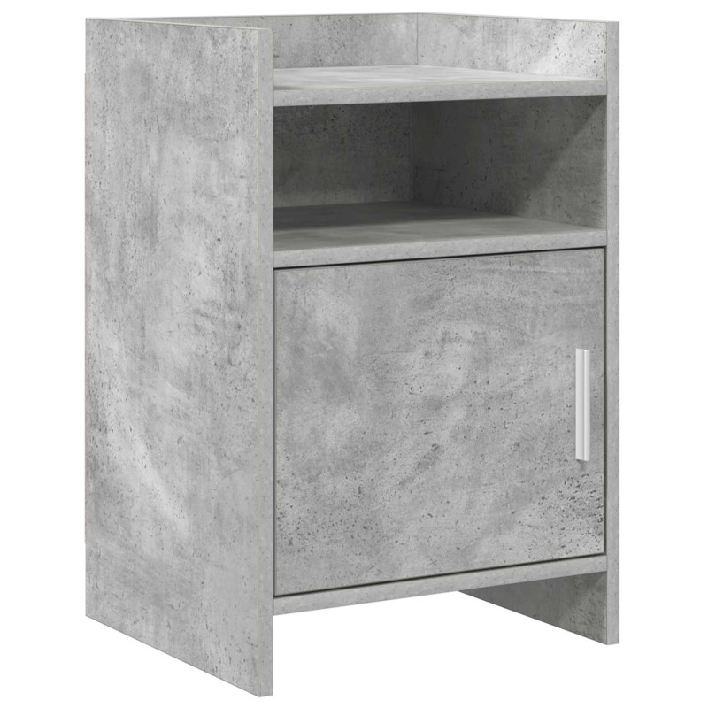 vidaXL Κομοδίνα Γκρι Σκυροδέματος 40 x 36 x 60 εκ Επεξεργασμένο Ξύλο