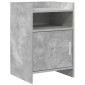vidaXL Κομοδίνα Γκρι Σκυροδέματος 40 x 36 x 60 εκ Επεξεργασμένο Ξύλο