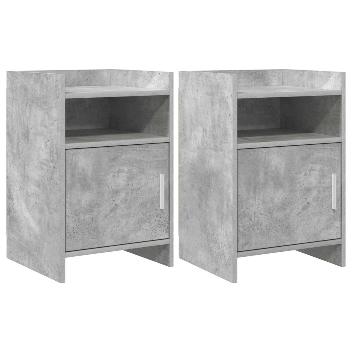 vidaXL Κομοδίνα 2 τμχ. Γκρι Σκυροδέματος 40 x 36 x 60 εκ
