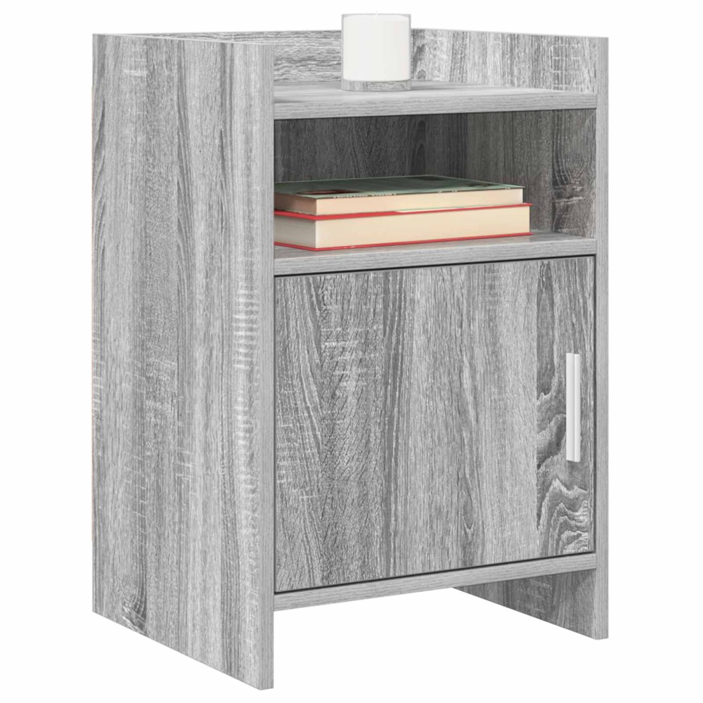 vidaXL Κομοδίνα 2 τμχ. Γκρι Sonoma 40 x 36 x 60 εκ Επεξεργασμένο Ξύλο