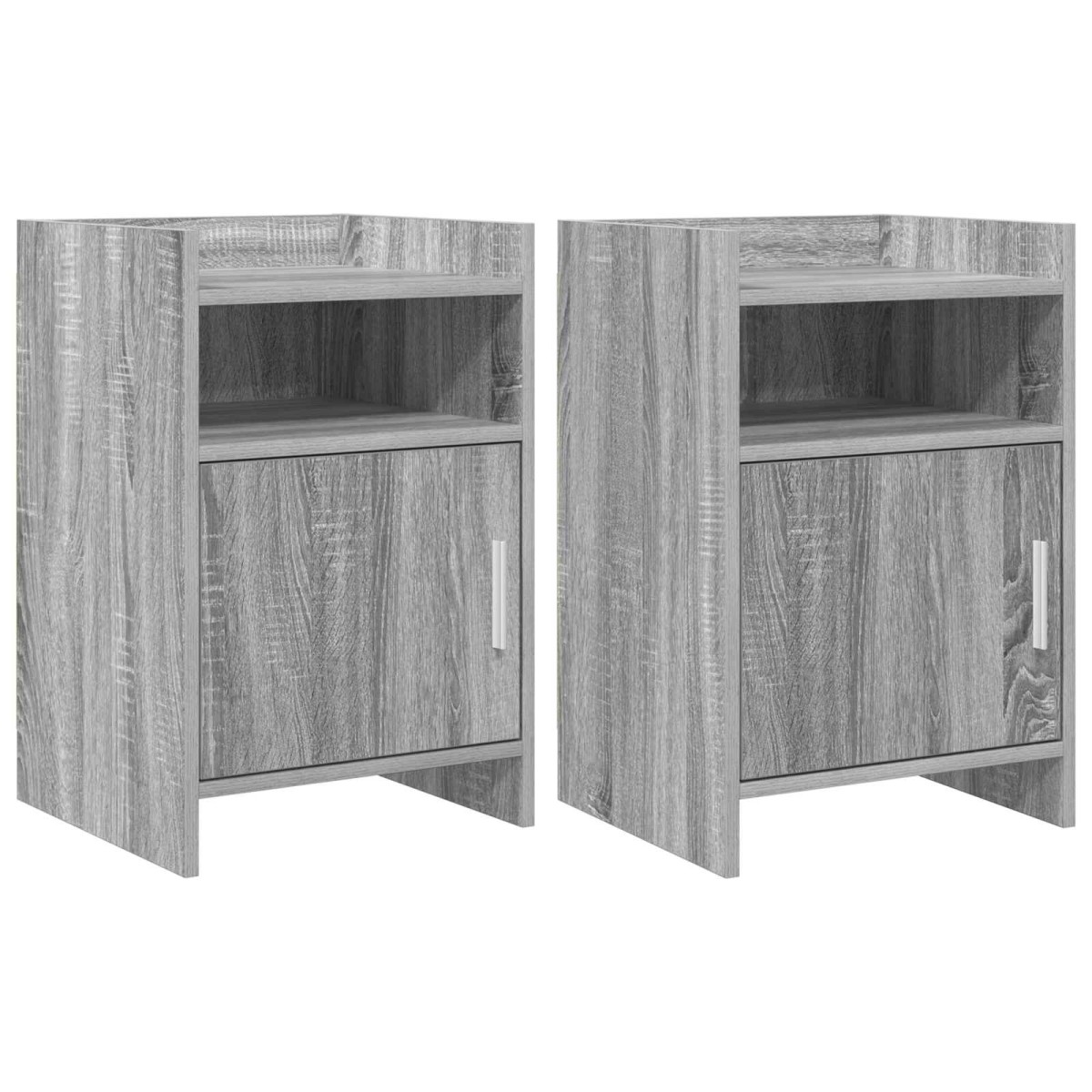 vidaXL Κομοδίνα 2 τμχ. Γκρι Sonoma 40 x 36 x 60 εκ Επεξεργασμένο Ξύλο