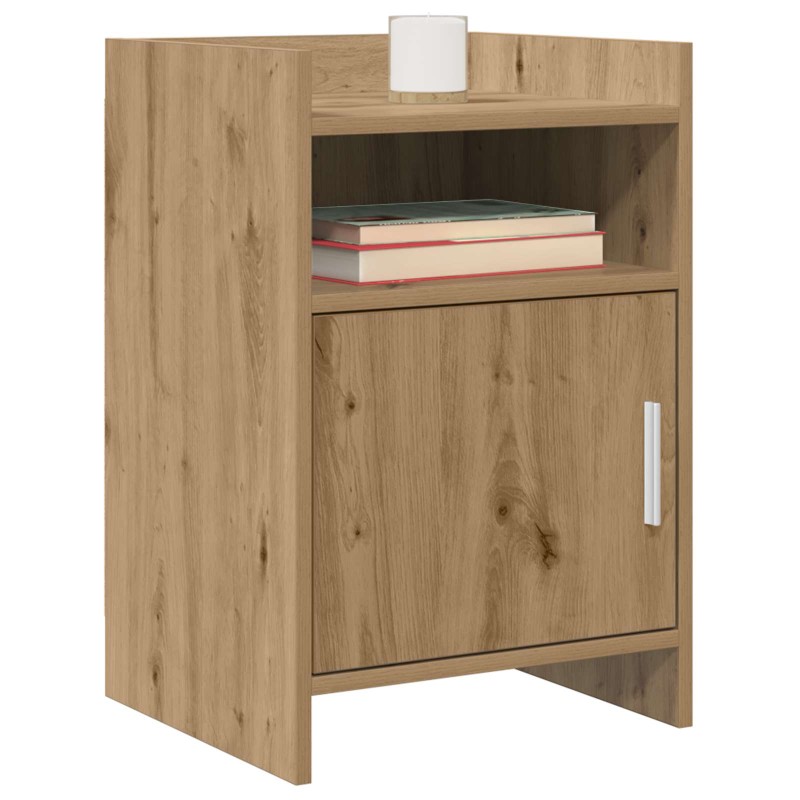 vidaXL Κομοδίνα Artisan Δρυς 40 x 36 x 60 εκ Επεξεργασμένο Ξύλο