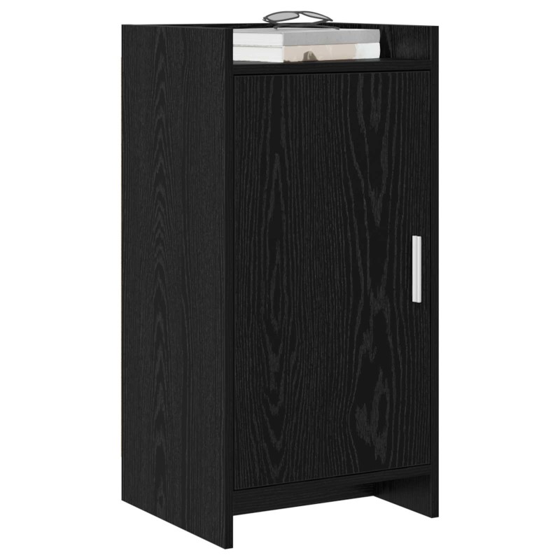 vidaXL Πλαϊνό γραφείο Μαύρη Δρυς 40 x 36 x 80 εκ Επεξεργασμένο Ξύλο