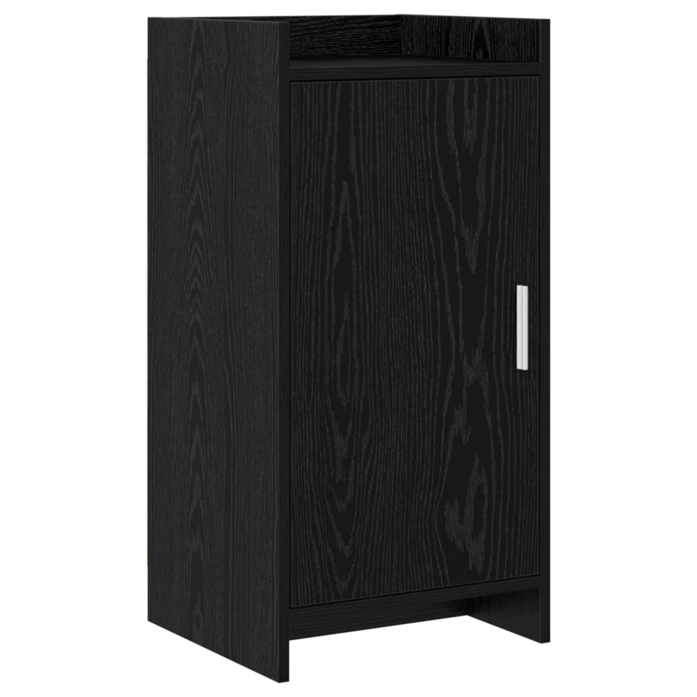 vidaXL Πλαϊνό γραφείο Μαύρη Δρυς 40 x 36 x 80 εκ Επεξεργασμένο Ξύλο