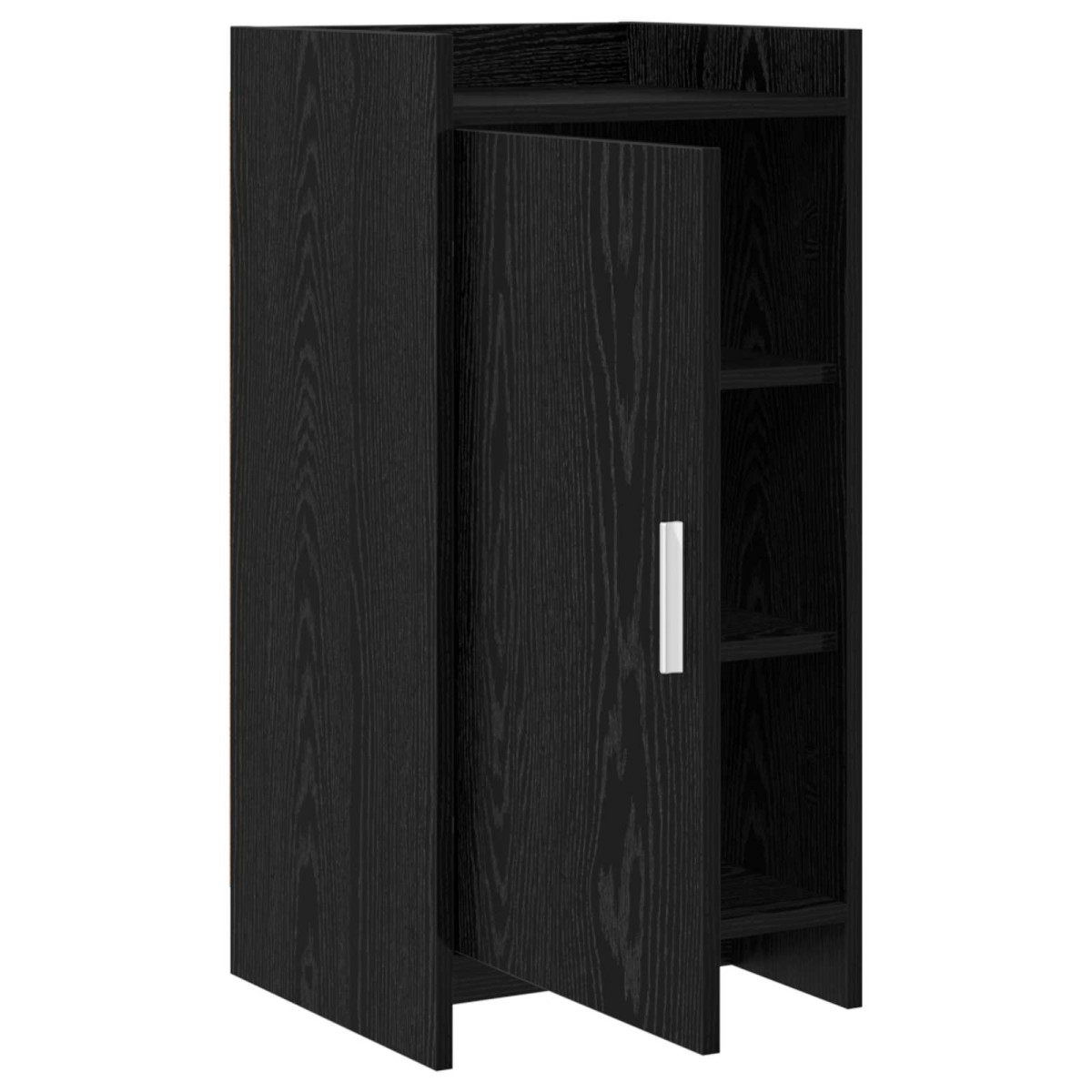 vidaXL Πλαϊνό γραφείο Μαύρη Δρυς 40 x 36 x 80 εκ Επεξεργασμένο Ξύλο