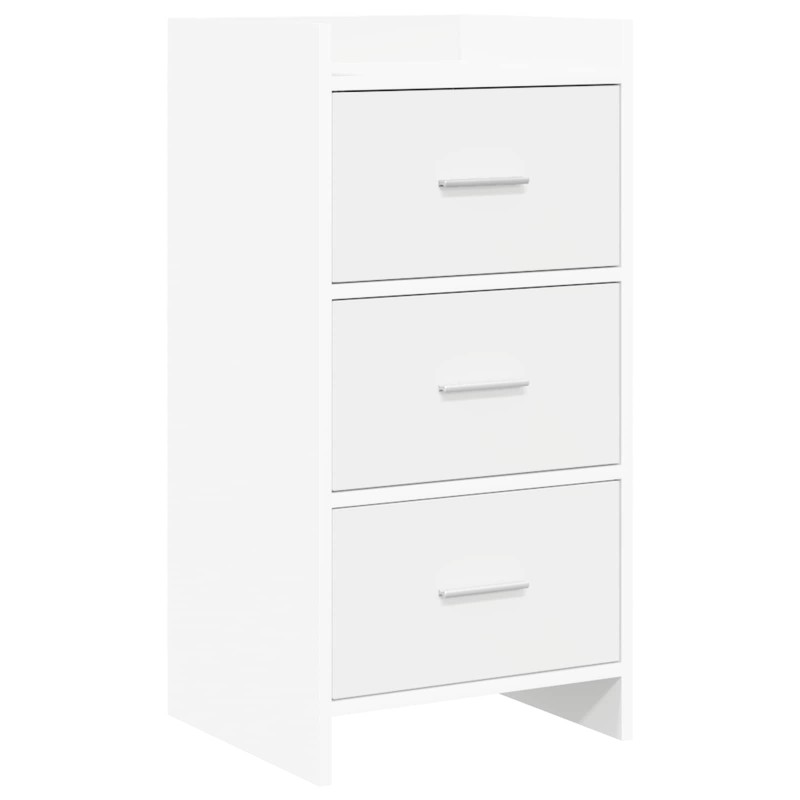 vidaXL Πλαϊνό γραφείο Λευκό 40 x 36 x 80 εκ Επεξεργασμένο Ξύλο