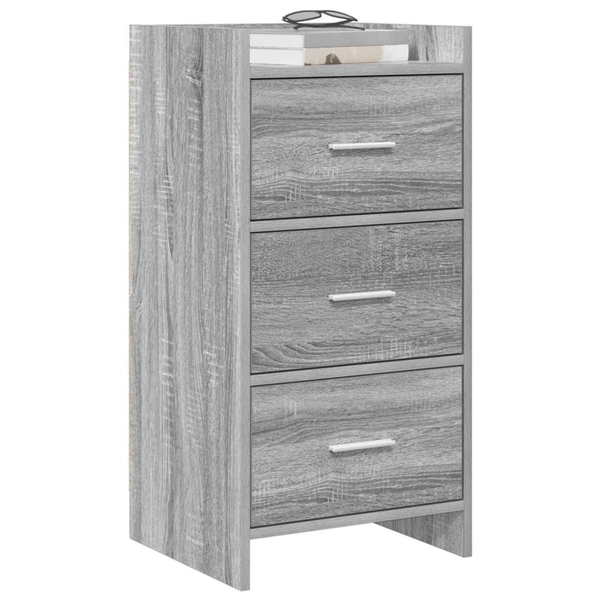 vidaXL Πλαϊνό γραφείο Γκρι Sonoma 40 x 36 x 80 εκ Επεξεργασμένο Ξύλο