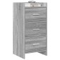 vidaXL Πλαϊνό γραφείο Γκρι Sonoma 40 x 36 x 80 εκ Επεξεργασμένο Ξύλο