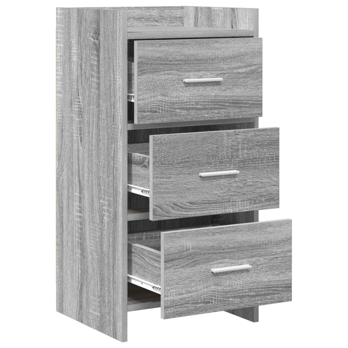 vidaXL Πλαϊνό γραφείο Γκρι Sonoma 40 x 36 x 80 εκ Επεξεργασμένο Ξύλο