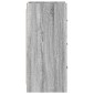 vidaXL Πλαϊνό γραφείο Γκρι Sonoma 40 x 36 x 80 εκ Επεξεργασμένο Ξύλο