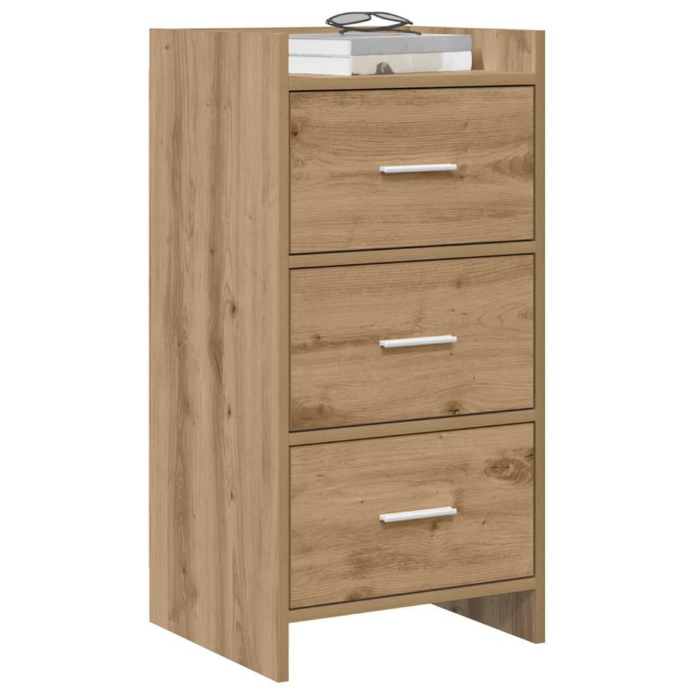 vidaXL Πλαϊνό γραφείο Artisan Δρυς 40 x 36 x 80 εκ Επεξεργασμένο Ξύλο