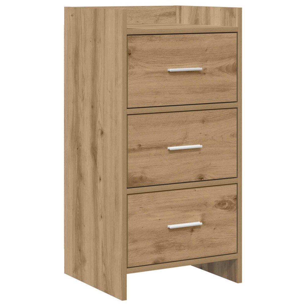 vidaXL Πλαϊνό γραφείο Artisan Δρυς 40 x 36 x 80 εκ Επεξεργασμένο Ξύλο
