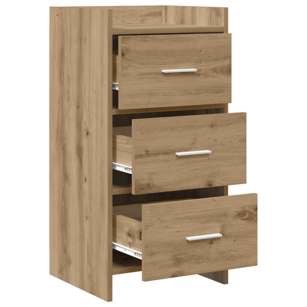 vidaXL Πλαϊνό γραφείο Artisan Δρυς 40 x 36 x 80 εκ Επεξεργασμένο Ξύλο