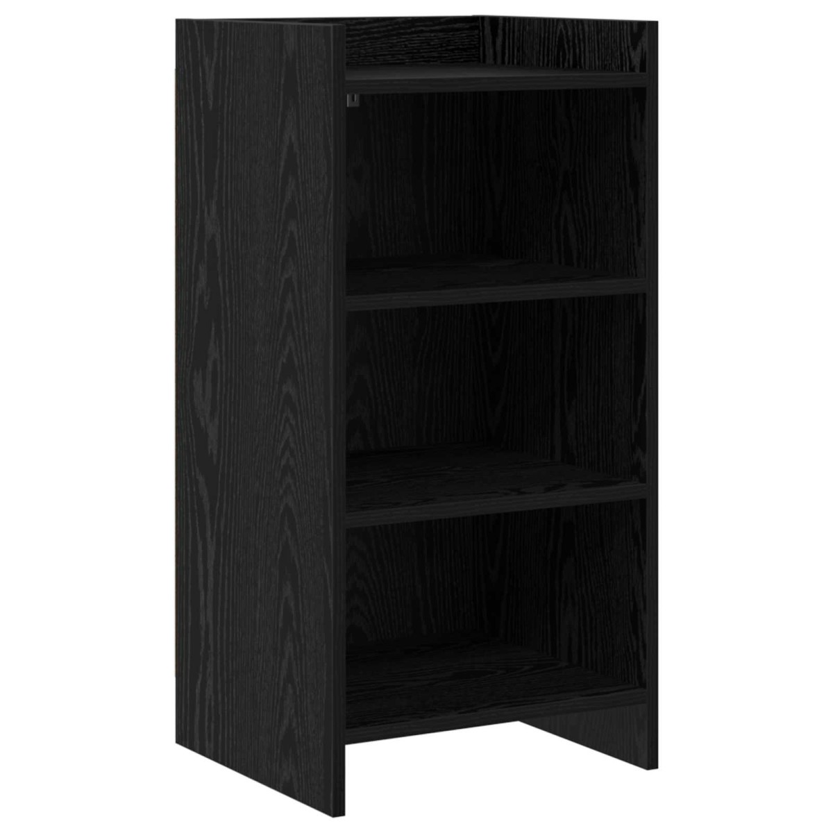 vidaXL Πλαϊνό γραφείο Μαύρη Δρυς 40 x 36 x 80 εκ Επεξεργασμένο Ξύλο
