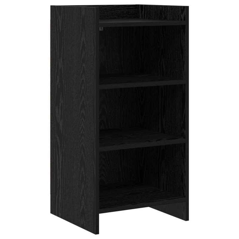 vidaXL Πλαϊνό γραφείο Μαύρη Δρυς 40 x 36 x 80 εκ Επεξεργασμένο Ξύλο