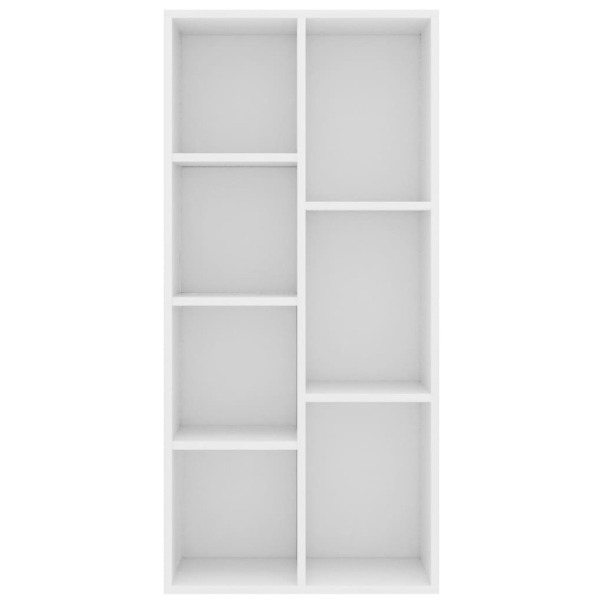 vidaXL Βιβλιοθήκη Λευκή 50 x 25 x 106 εκ. από Μοριοσανίδα