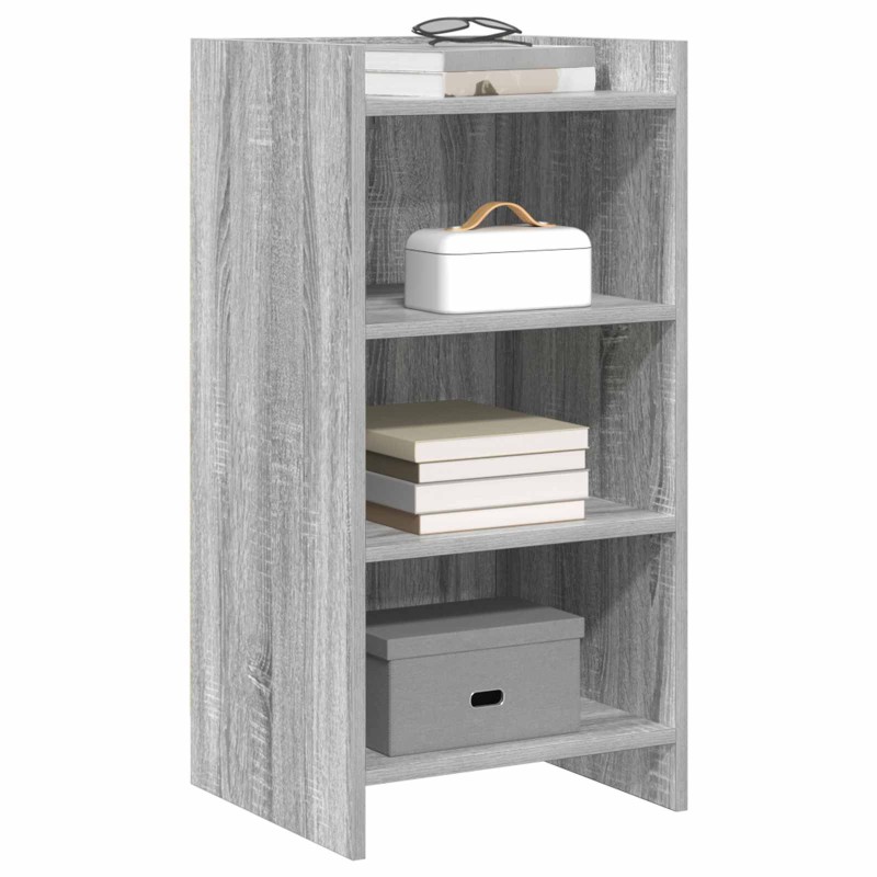 vidaXL Πλαϊνό γραφείο Γκρι Sonoma 40 x 36 x 80 εκ Επεξεργασμένο Ξύλο