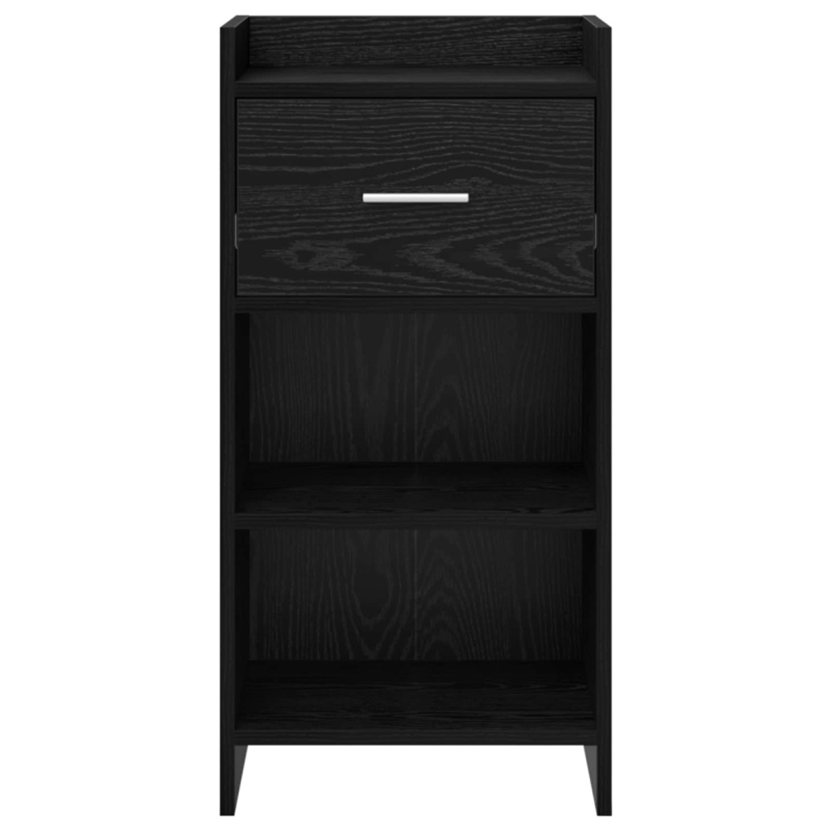 vidaXL Πλαϊνό γραφείο Μαύρη Δρυς 40 x 36 x 80 εκ Επεξεργασμένο Ξύλο