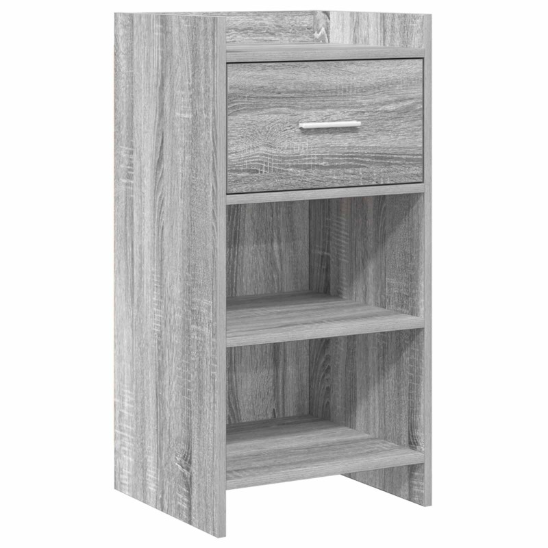 vidaXL Πλαϊνό γραφείο Γκρι Sonoma 40 x 36 x 80 εκ Επεξεργασμένο Ξύλο