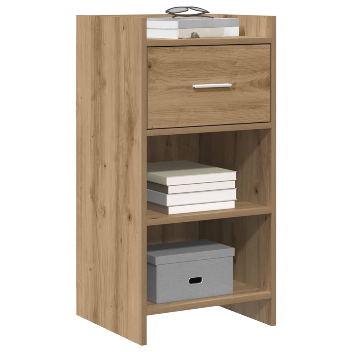 vidaXL Πλαϊνό γραφείο Artisan Δρυς 40 x 36 x 80 εκ Επεξεργασμένο Ξύλο